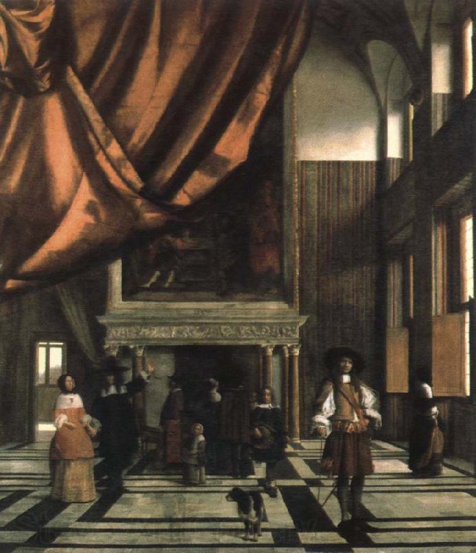 Pieter de Hooch interior of the burgomasters council chamber Spain oil painting art